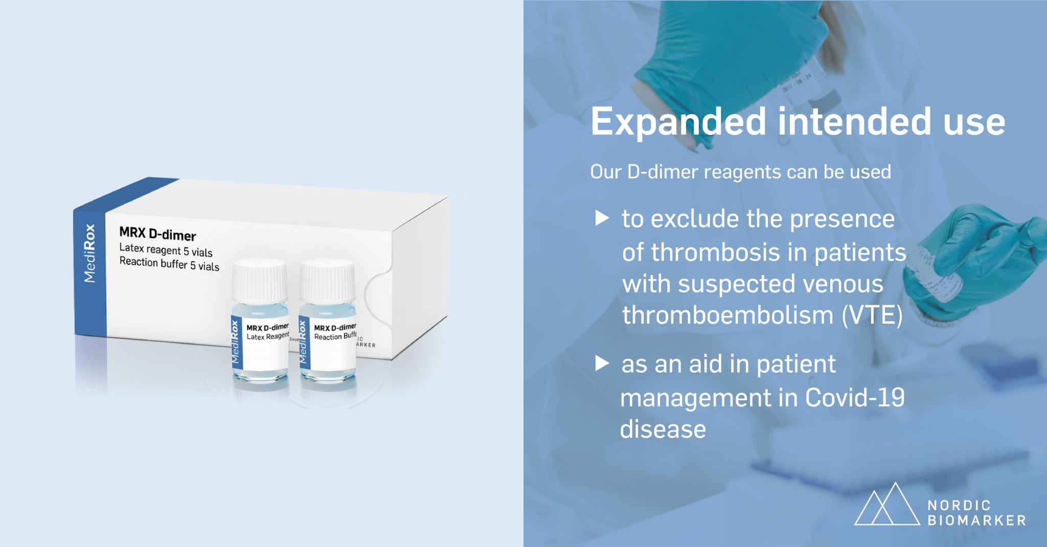 Expanded intended use for Ddimer Nordic Biomarker